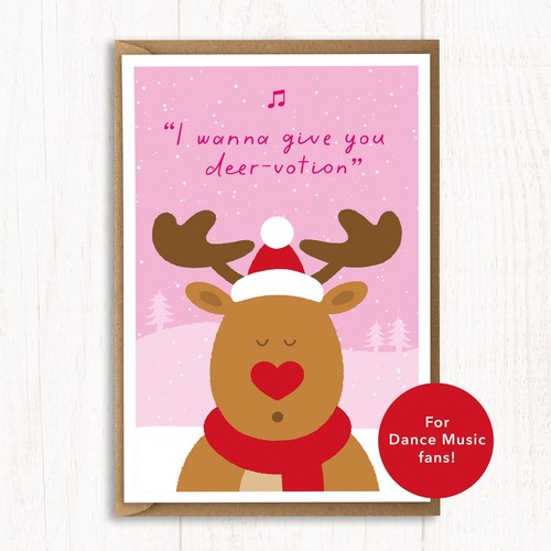 Funny christmas card for - funny, dance