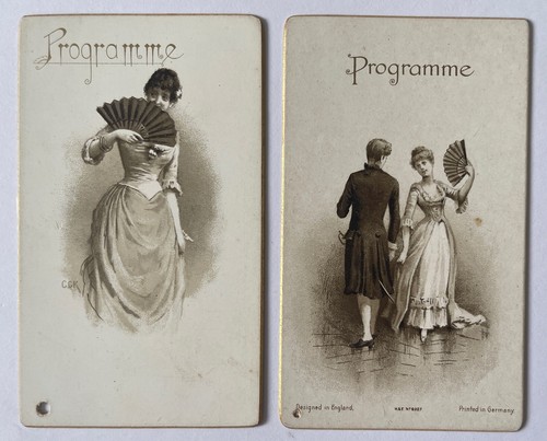 Pair victorian carte de - of,