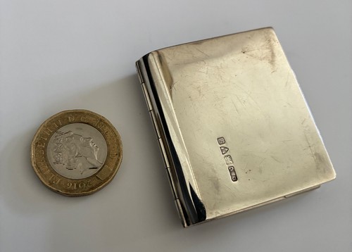 Antique silver aide memoire - aide,