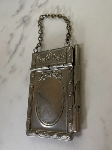 Antique silver dance - silver, card