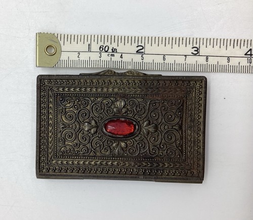 Antique dance card - card, box