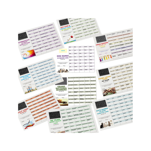 Fundraising scratch cards - cards, a6