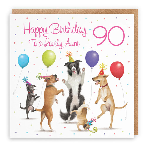 90th aunt birthday card - birthday,