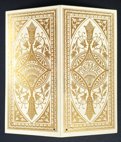 Edwardian dance programme - edwardian,