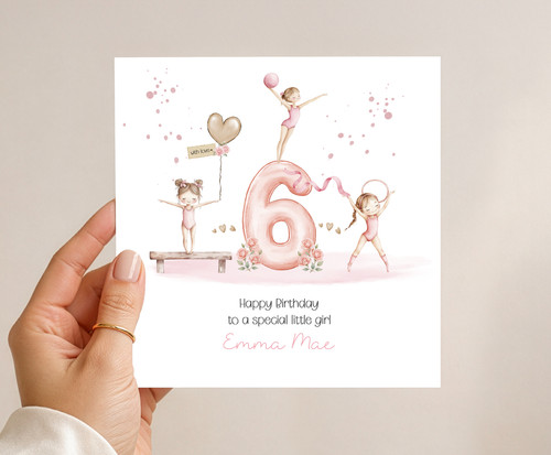 Personalised 6th birthday card - personalised,