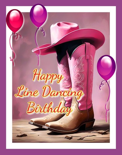 Happy line dancing - happy,