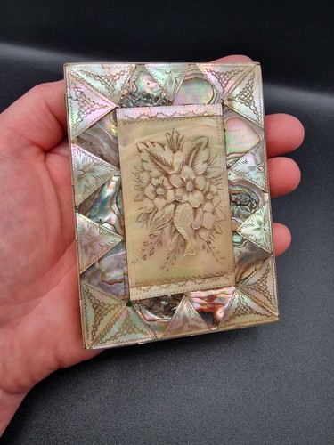 Antique dance card holder - antique,
