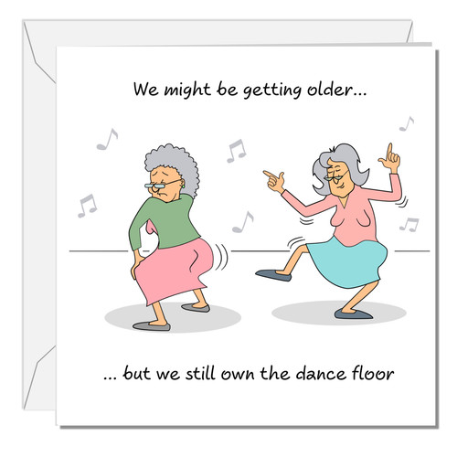 Funny birthday card - funny, female