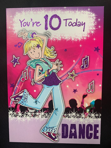 10th birthday card girl age - birthday,